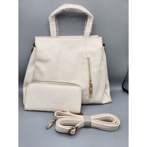 Stylish Cream Shoulder bag with matching wallet- New never been used